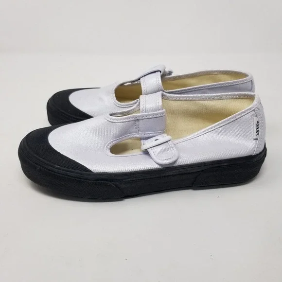 VANS Style 93 Coated Canvas True White Mary Jane Sneakers Shoes Women's Size 6.5 - Picture 4 of 13